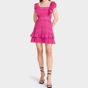 Betsey Johnson Smocked Ruffle Dress